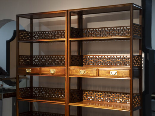 Cặp tủ nan gỗ Gụ