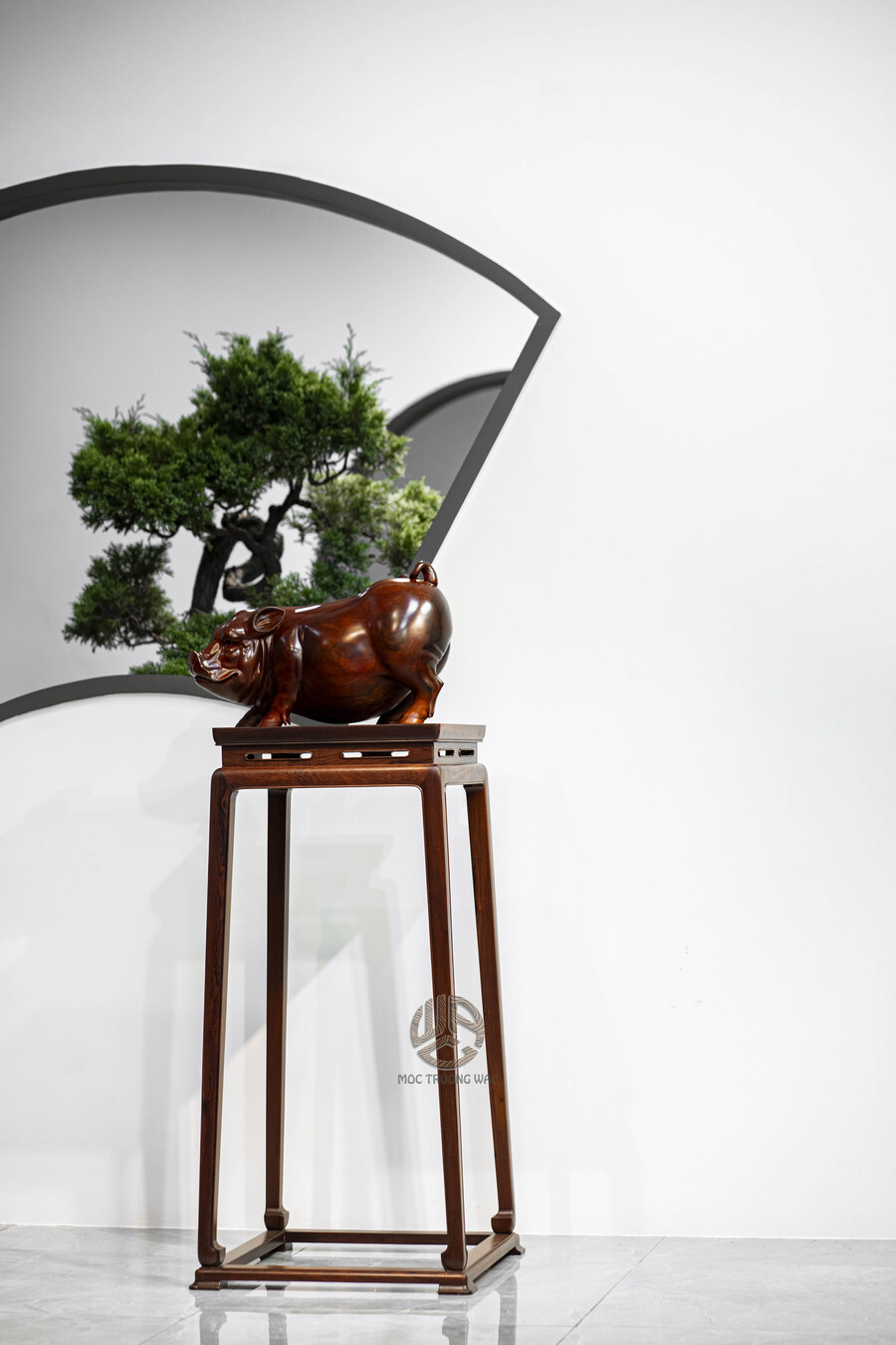 Đôn chữ A gỗ Cẩm