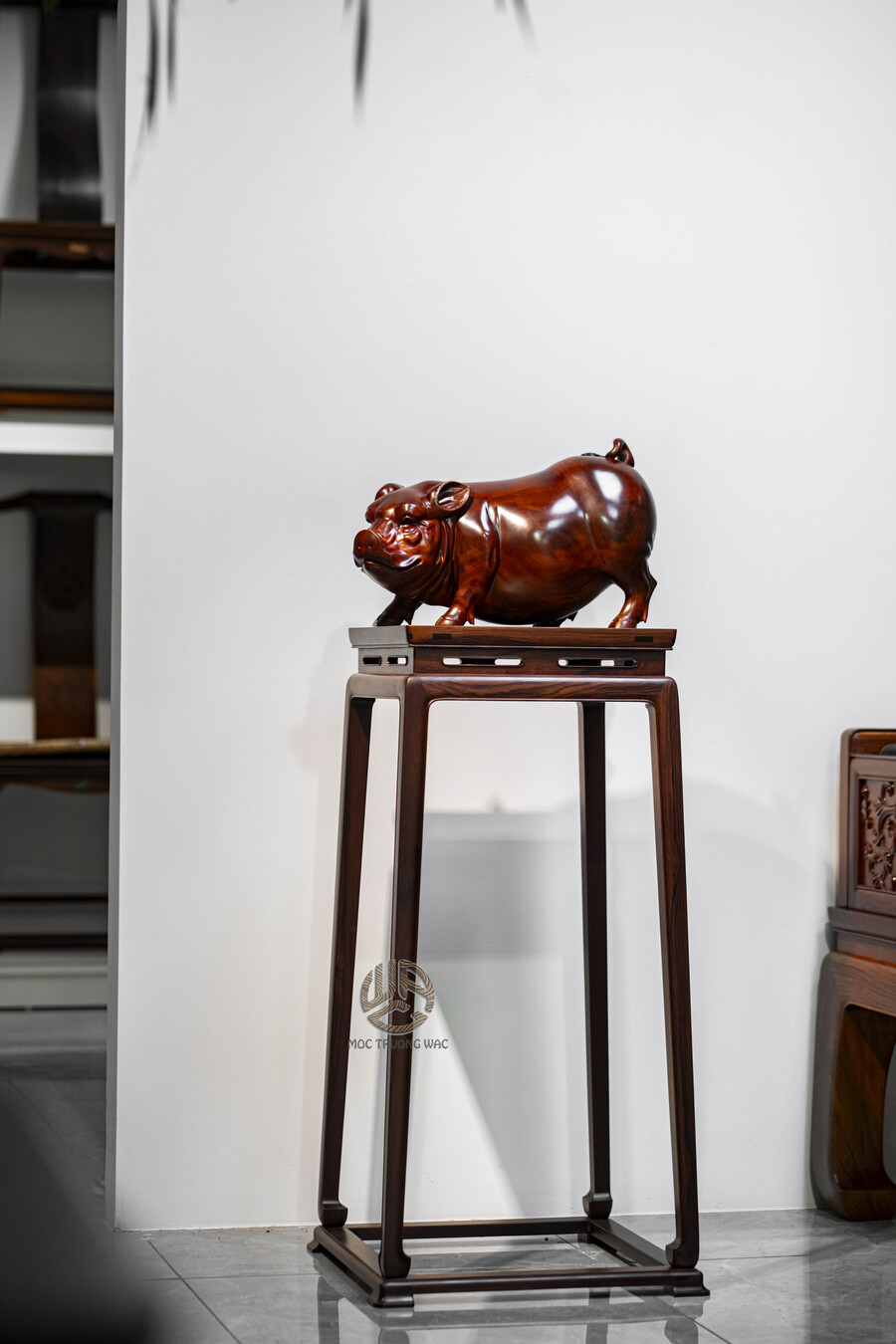 Đôn chữ A gỗ Cẩm